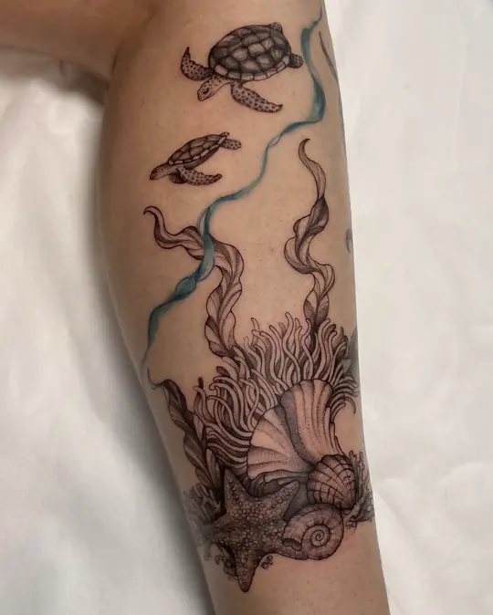 Tatuagem Tema mar, de Bya