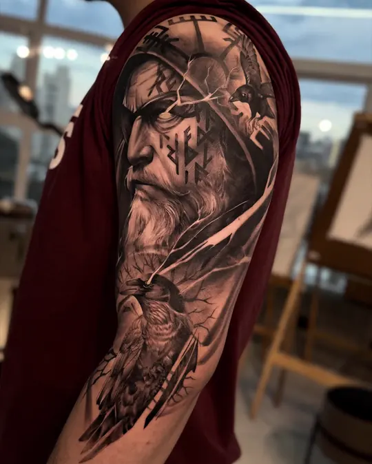 Tatuagem Odin, de Cláudio Dias