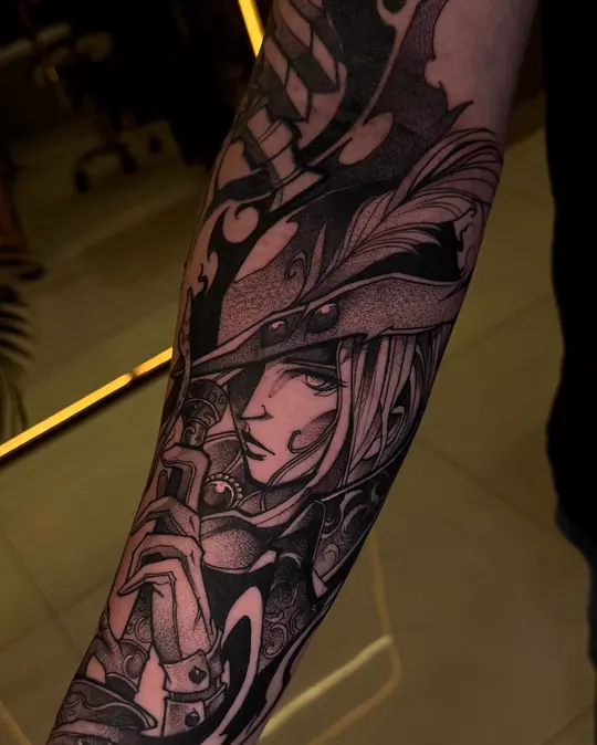 Tatuagem Lady Maria, de Cláudio Dias