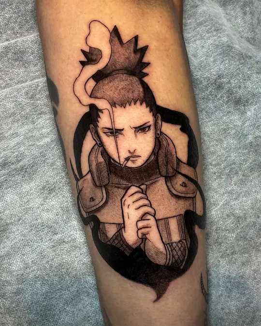 Tatuagem Shikamaru Nara, de Igor Caselato