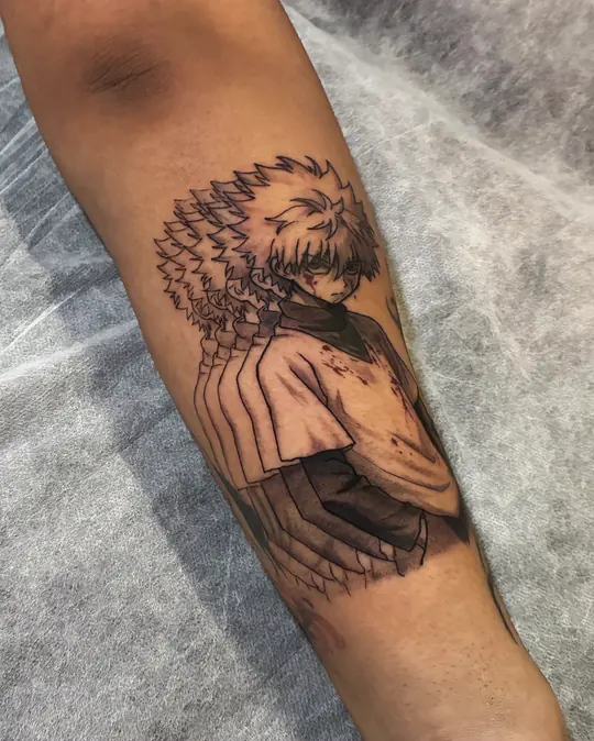Tatuagem Killua Zoldyck, de Igor Caselato