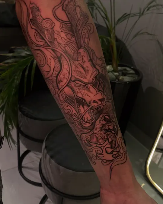 Tatuagem Shenlong, de Lucas Nanquim
