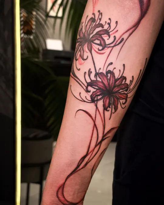 Tatuagem Spider lily, de Richard Fileni